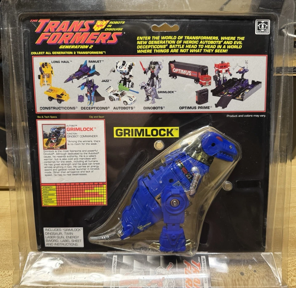 G2 Transformers Grimlock (Blue Variant) - MOSC - Mint On Sealed Card PLEASE READ - Image 2 of 4