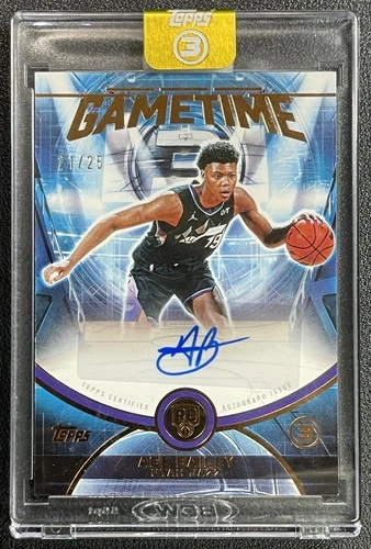 ACE BAILEY 2025-26 TOPPS THREE 3 #GT-ABA GAME TIME GRAPHS AUTO BRONZE RC 21/25