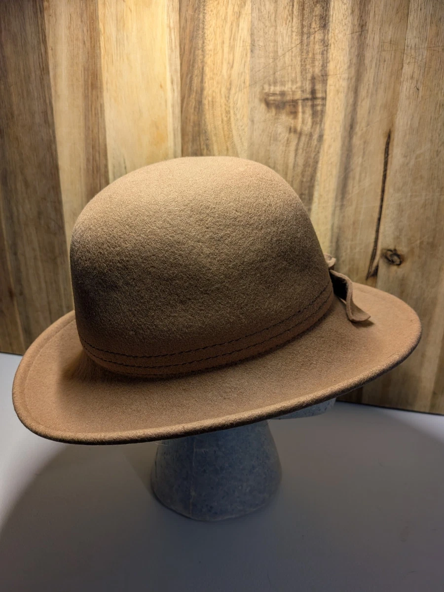 Beige 100% Wool Bowler Hat Hats for Women for sale | eBay display picture 1