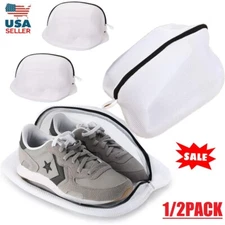 2Pcs Shoes Washing Bag Washing Machine Laundry Mesh Net Dry Shoe Organizer Bags