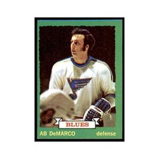 Ab DeMarco Jr. 1973 Topps (damaged) #118 Hockey Cards Hockey Card Poor