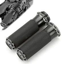 Electronic throttle CNC Edge Cut 1" Grips grip For Harley street glide 08-19