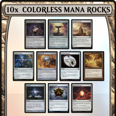 10 COLORLESS MANA ROCK Bundle Staple Cards Commander EDH MTG Magic the Gathering