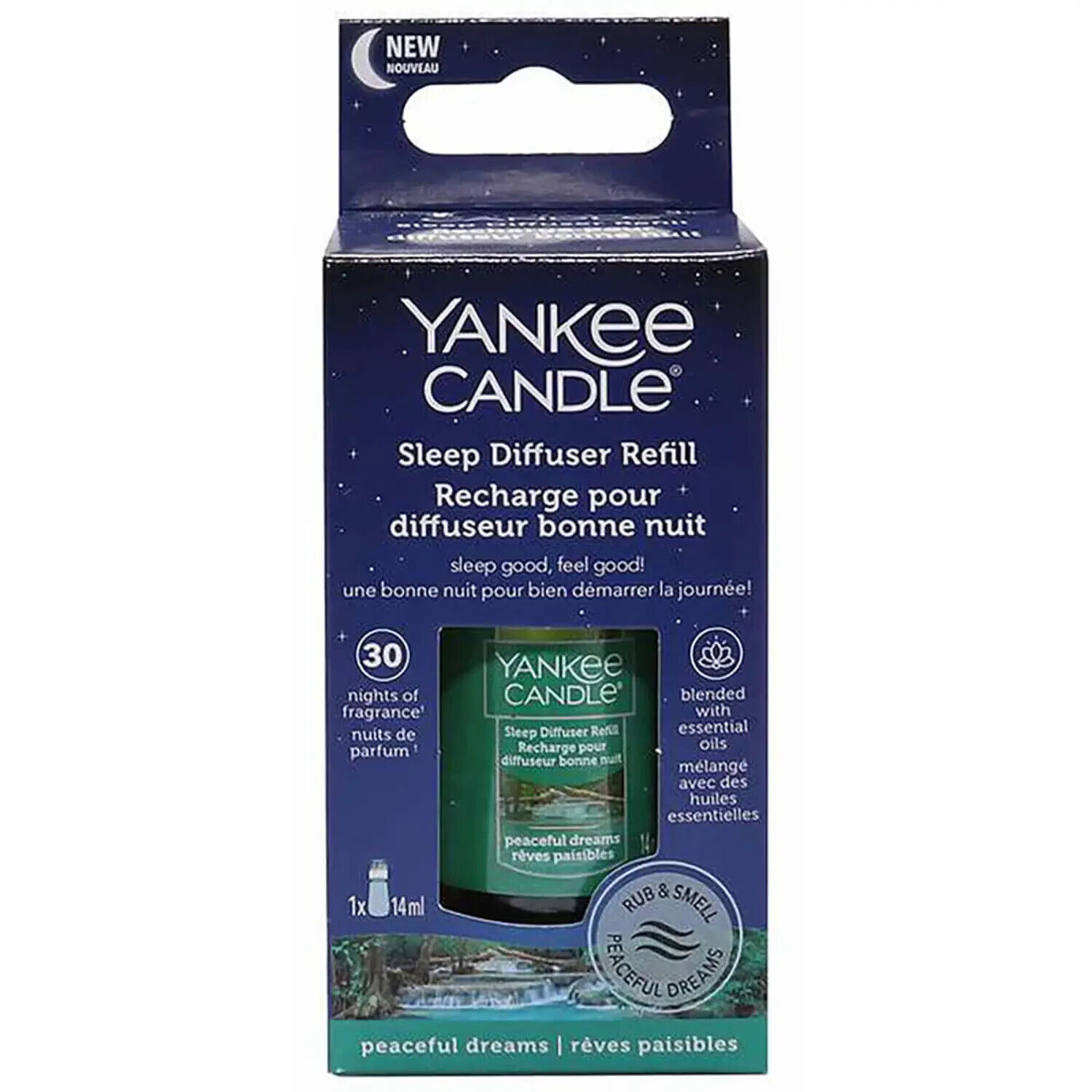 48HR TRACKED Yankee Candle Sleep Diffuser Starter Kit Peaceful Dreams