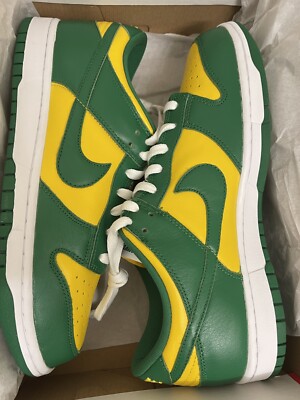 Nike Dunk Low SP Brazil 2024 Pine Green Varsity Maize Size 10 Men's CU1727 700