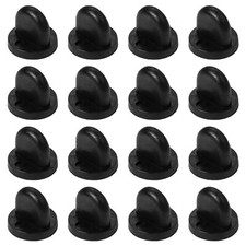 250pc Rubber Pin Backs Black PVC Pin Keepers Pin Cap Replacement Uniform Badges