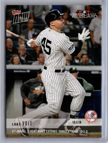 2018 Topps Now 836 Luke Voit