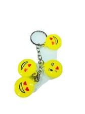 Emoji Keychain Smiley Face Key tag Gift girl friend lover Free shipping Key ring