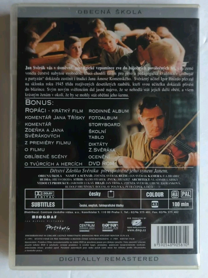 The Elementary School / Obecna skola (DVD, 1991) PAL Region Free 10124 - Image 2 of 2