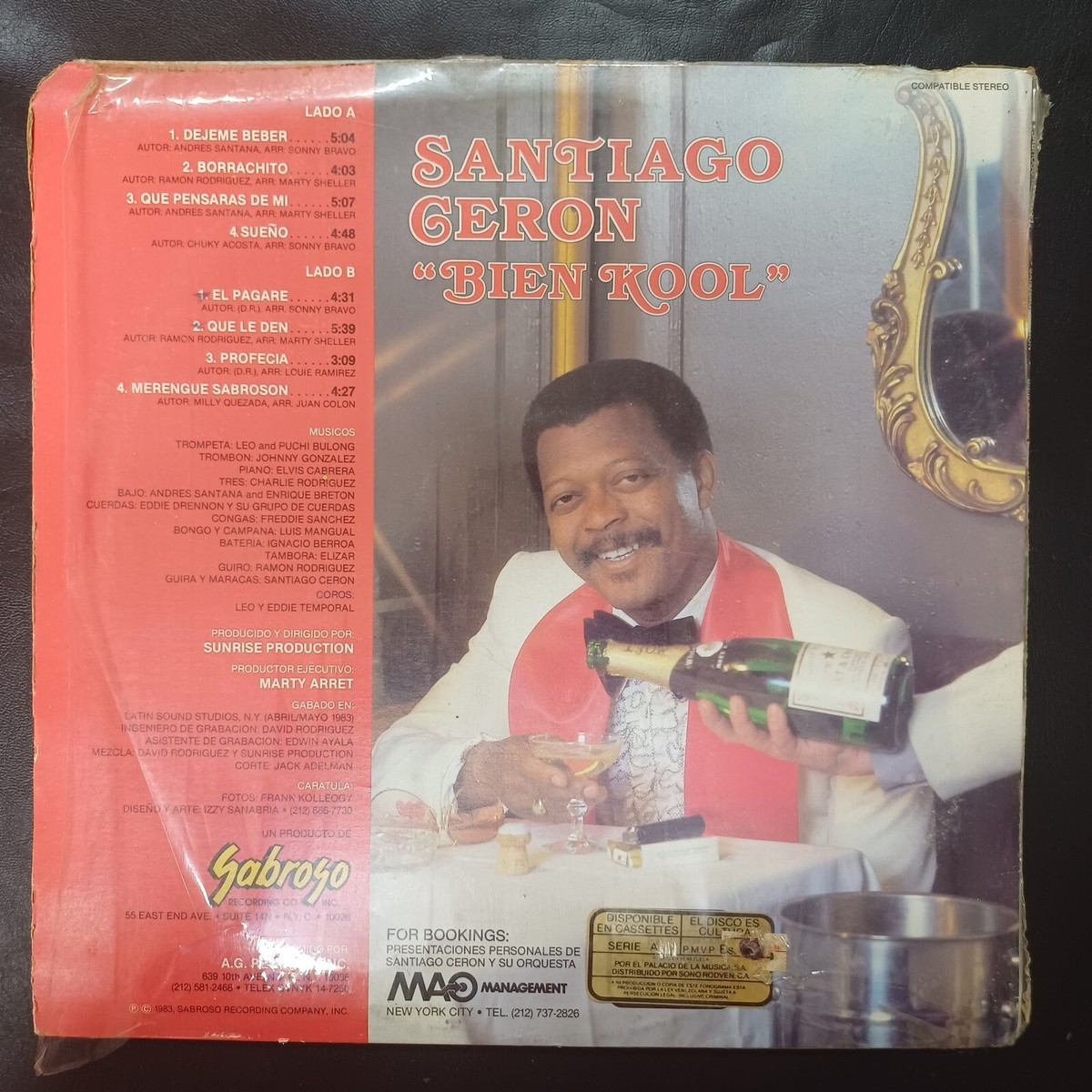 Santiago Ceron ‎– Bien Kool- Salsa, Latin Jazz, Afro-Cuban
