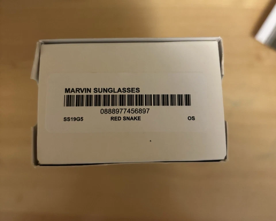 SS19 Supreme Marvin sunglasses red snake made in Italy - Image 3 of 4