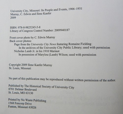 University City MO its people and events 1906-1931 genealogy history TN Williams - Picture 4 of 16