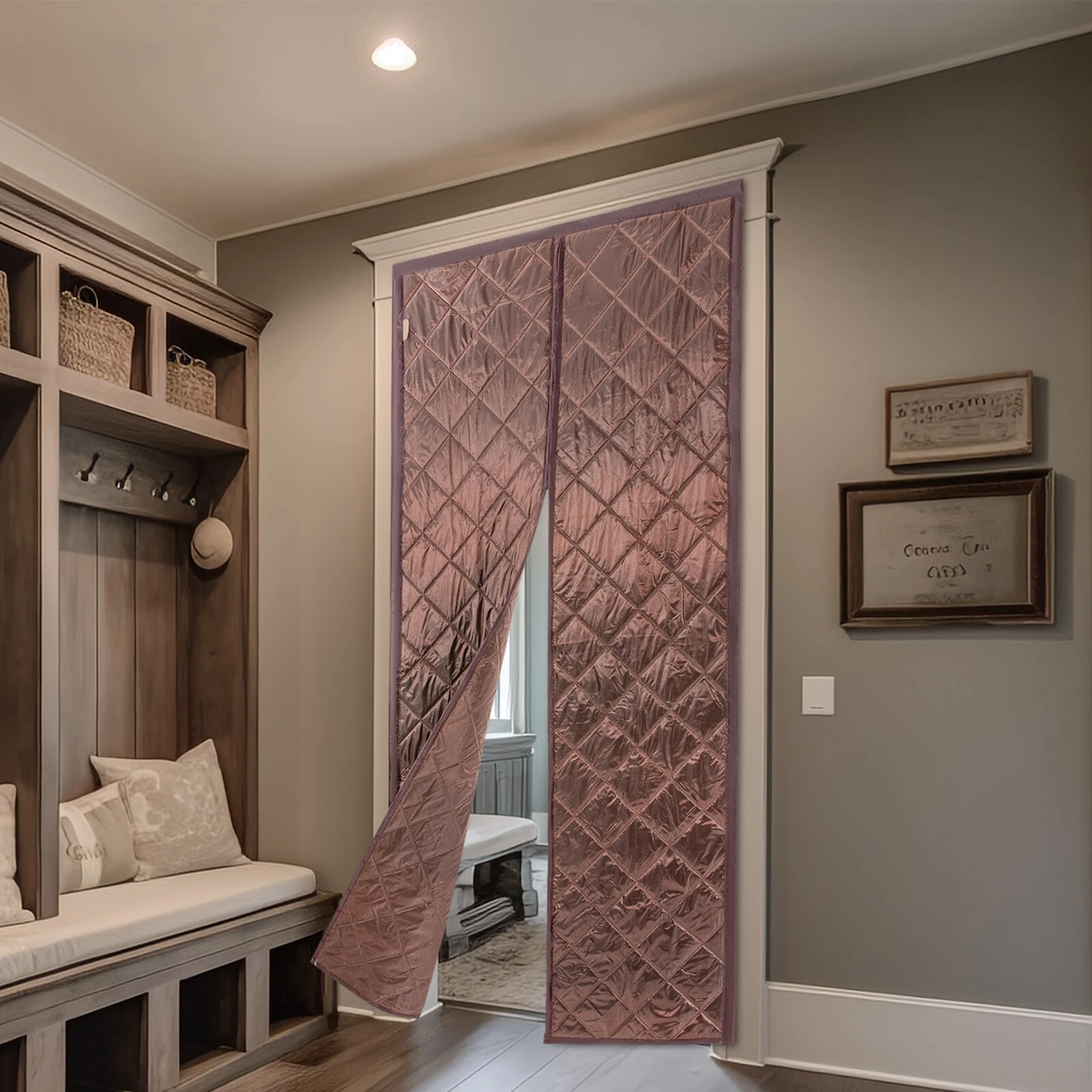 Magnetic Thermal Insulated Door Curtain Door Curtain Waterproof Door Covers