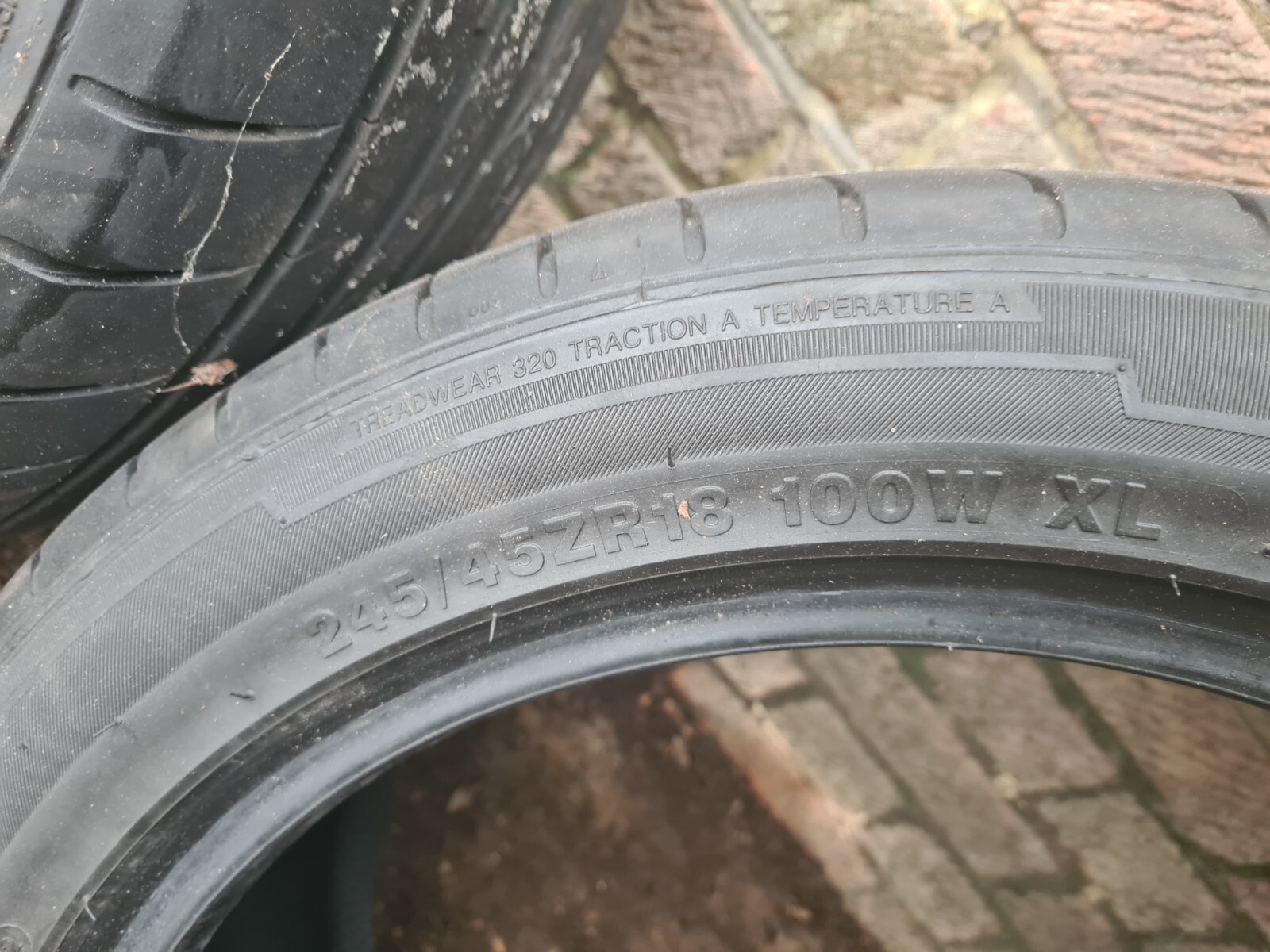 2x TYRES 245/45/18 SUNNY SPORT MACRO NA305 Part Worn Tyre with Even
