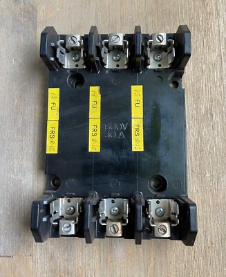 MARATHON R6F30A3B FUSE HOLDER 3 POLE 30A 600V USES CLASS H FUSES