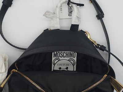 Moschino Couture Batman Teddy Bear Black Mini Backpack New  display picture 3
