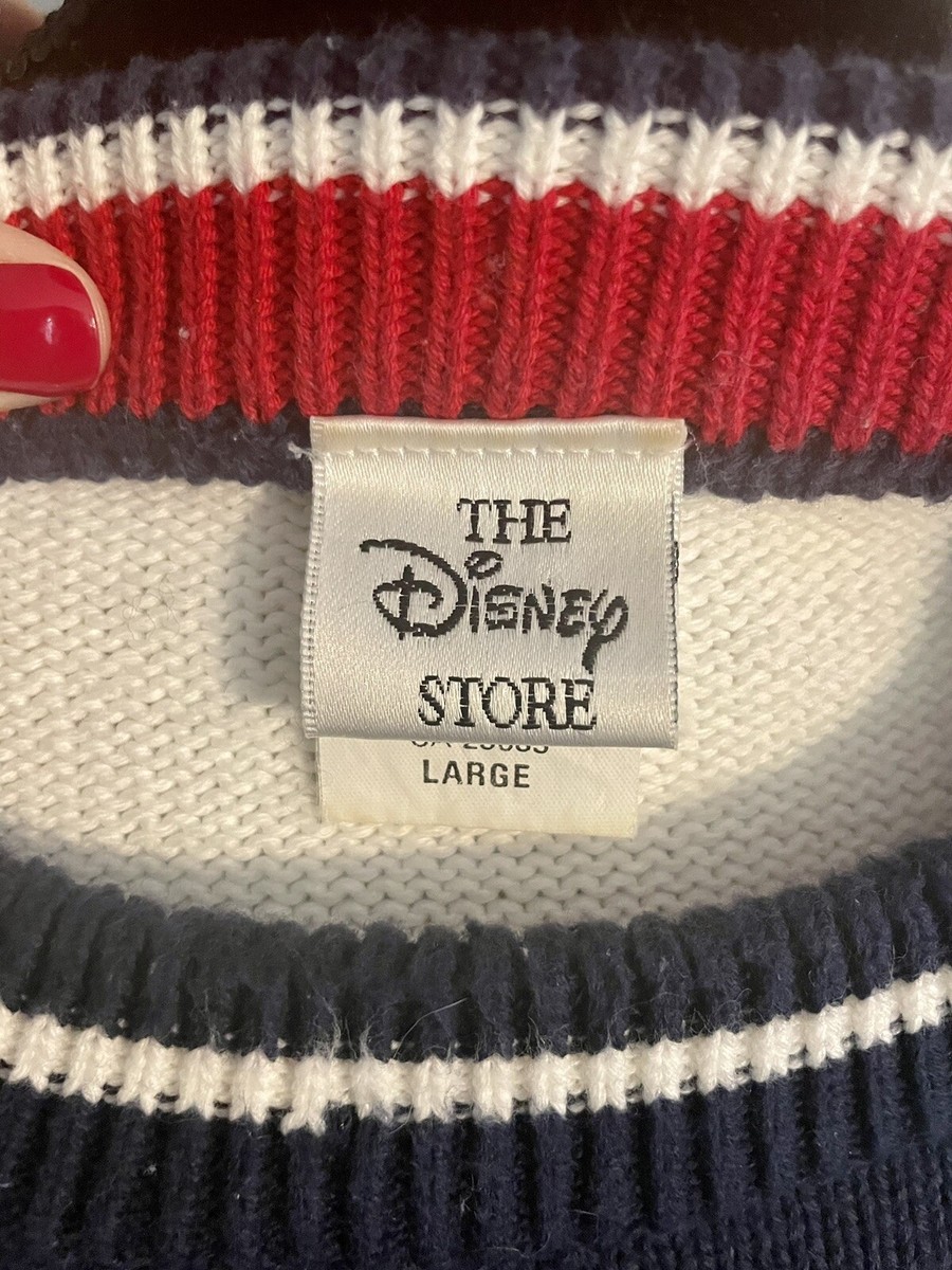 VINTAGE Disney Store Mickey Goofy #9 Knit Embroidered