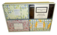 BEEKMAN 1802 ~ 4 Pk. Assorted Goat Milk Bar Soaps ~ Garden Gardenia Fresh Air ++