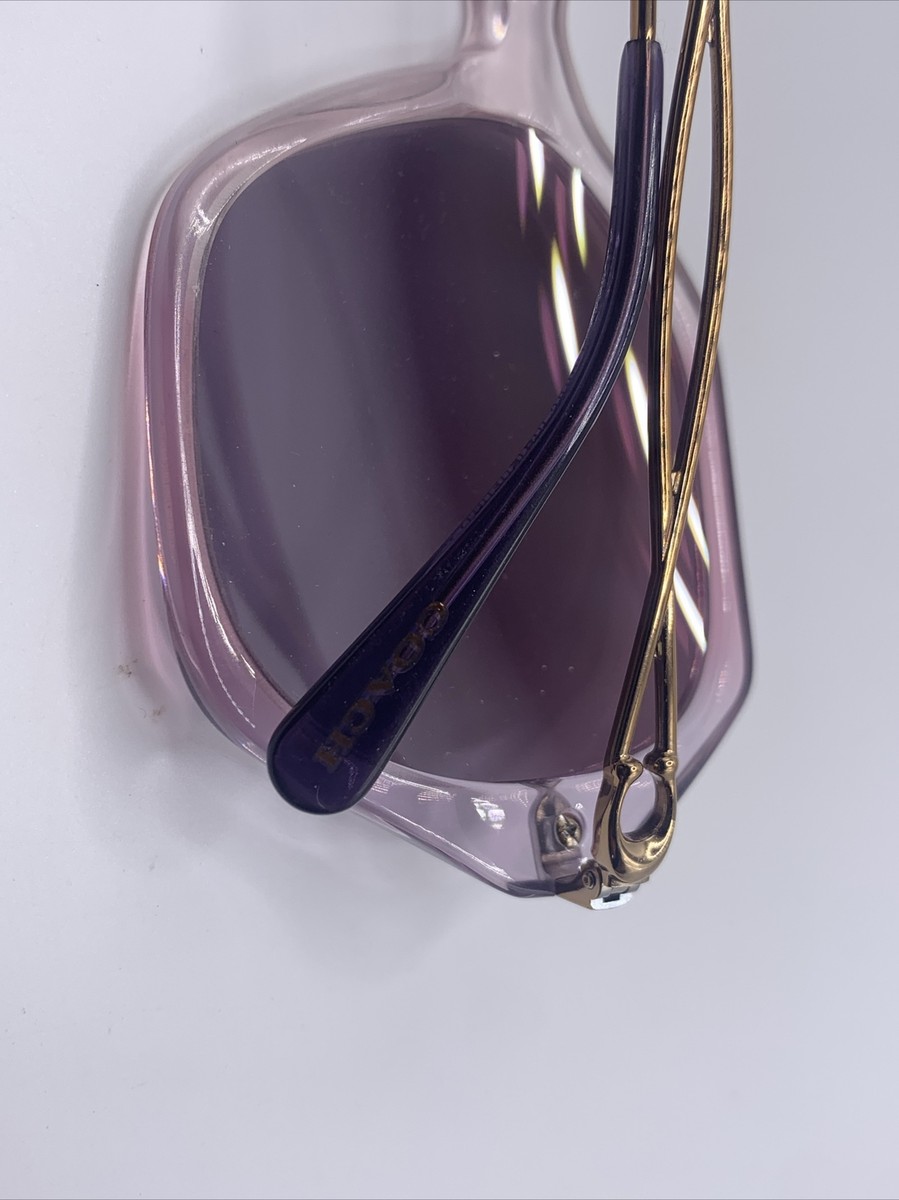 Coach HC8315 Sunglasses Frames 57-19-140 Rose Gold/Transparent Violet Geometric Women main image 2