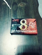 New Blank JVC 120 MP 8mm video cassette