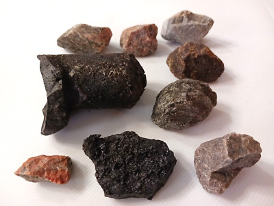 Volcano Lava Rock and other unusual rocks. all natural shape. 1lb 7oz. Raw form