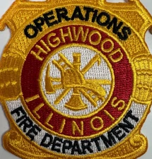 3" Highwood Fire Operations Illinois IL Patch Z7