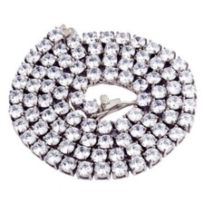 5MM 1 Row Stainless Steel Bling Tennis Bracelet Chain ANTI TARNISH for Men