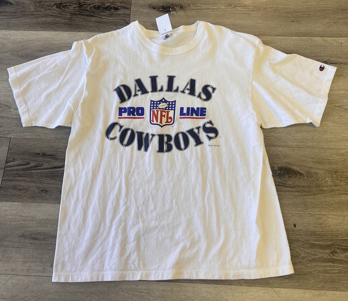 Vintage Dallas Cowboys Shirt XL White 90s Champion Pro Line 1994