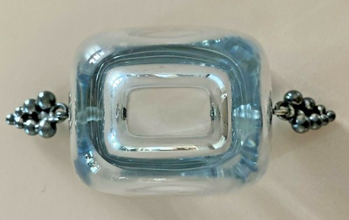 Sterling Silver Dragstead Grape Handles on Strömbergshyttan Small Glass Vase - Picture 4 of 7