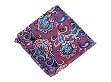 Lord R Colton Masterworks Pocket Square - Pisaq Orchid Silk - 75 Retail New