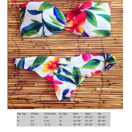 Women's High Waist Bikini Set Swimsuit Push-up Padded Monokini Swimwear Bathing - 第 104/142 張圖片
