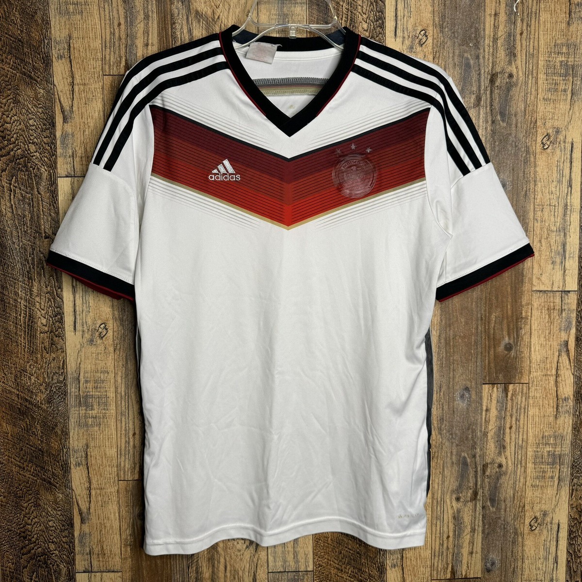 Germany 2014 WC Home Soccer Jersey Adidas G75073 Men's Sz M | eBay