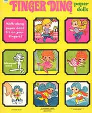 VINTAGE  1971 FINGER DING PAPER DOLL REPOR ~UNCUT ORIG SIZE BEST TOP SL READ ALL
