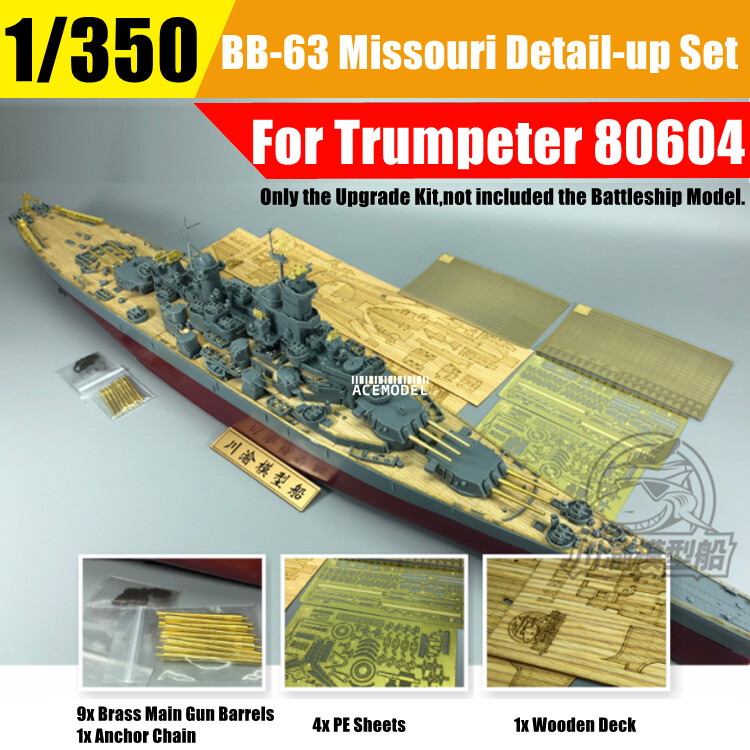1/350 U.S. Battleship BB-63 Missouri Detail-up Upgrade Set for