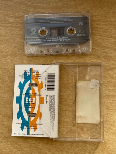 C+C Music Factory Gonna Make You Sweat Cassette Tape C&C Dance Music Tested Vtg - Picture 5 of 6