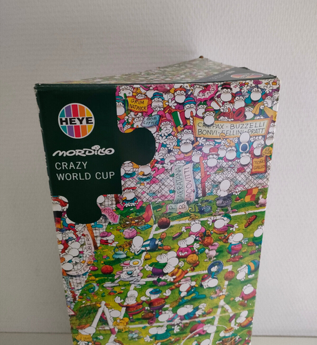 Heye Puzzle 4000 pieces Mordillo Crazy World Cup complet avec poster - Photo 3/4