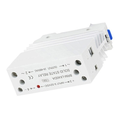 Integrierte Schiene Solid State Relais 10A DC Steuerung AC einphasig kleines SSR - Bild 24 von 24