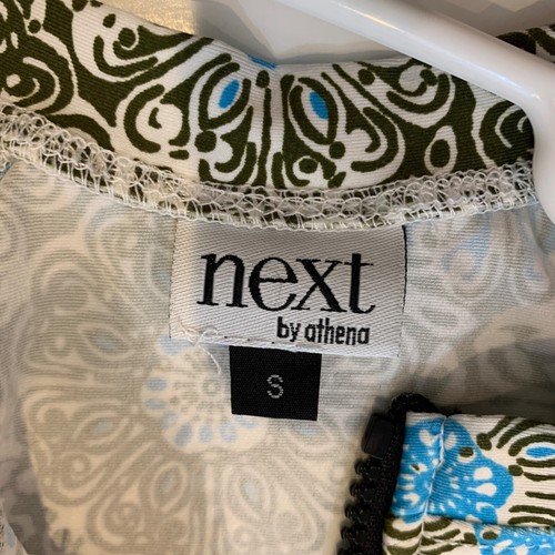 NEXT BY ATHENA Swim Top Swimsuit Activewear 1/4 Zip Long Sleeve Top Size Small - 第 2/8 張圖片