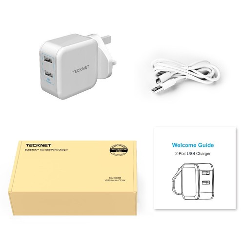 Tecknet Mains Wall Charger OR Micro USB Cable For Doro 6520 8030 8040 6030 5030 - Picture 7 of 8