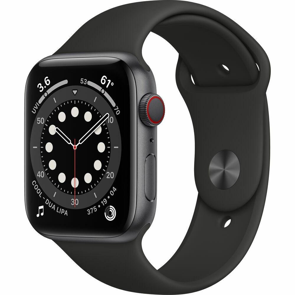 Apple Watch Series 6 44mm Space Sport Gray Band Alum 大勧め Case 安心の実績 高価 買取 強化中 Black