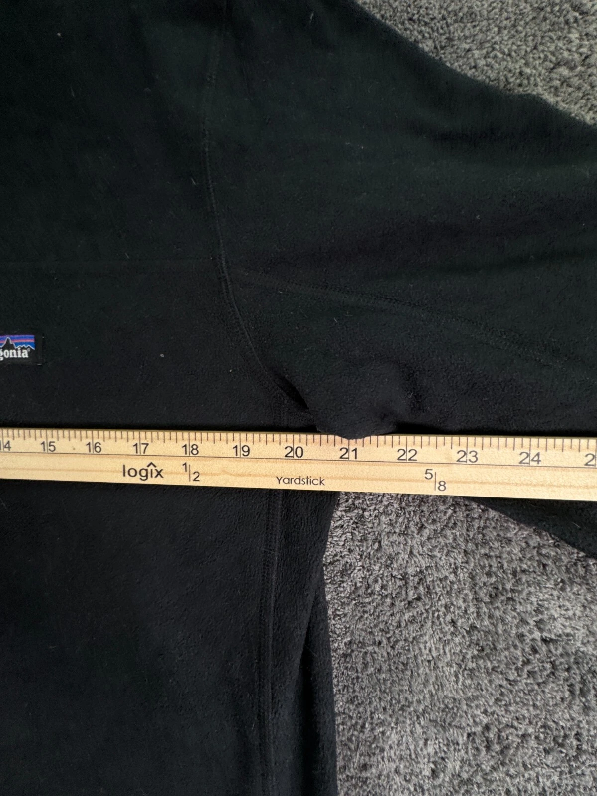 patagonia pullover 1/4 zip fleece w/ logo jacket