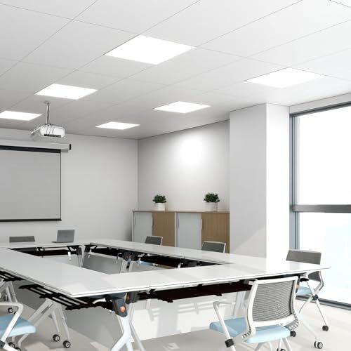 Drop Ceiling, 12 Pack Ceiling Tile 2ft x 4ft PVC Ceiling Panel Cover