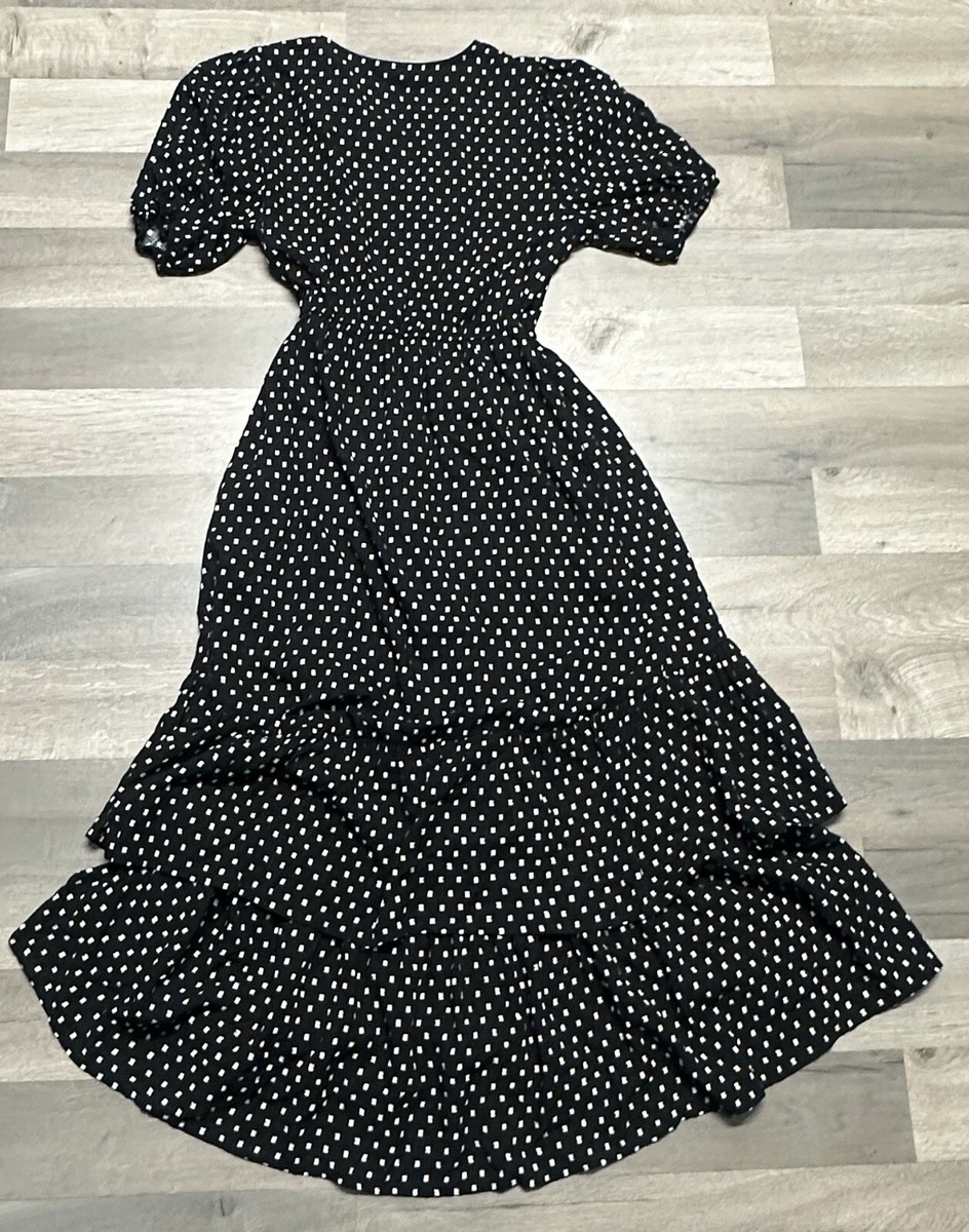 NWT Knox Rose Women's Short Sleeve Wrap Dress Black Polka Dot - Size S | eBay NWT Knox Rose Women's Short Sleeve Wrap Dress Black Polka Dot - Size S | eBay