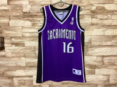SACRAMENTO KINGS BASKETBALL SHIRT JERSEY CHAMPION #16 Stojakovic