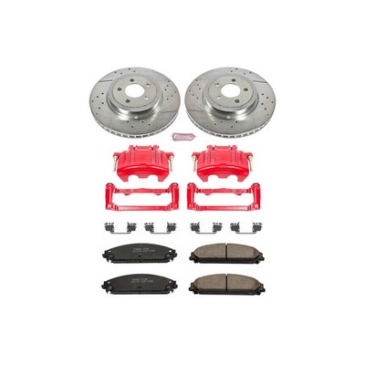 Power Stop KC2560 Z23 Daily Driver Brake Pads Z23 Evolution Rotor & Caliper Kit