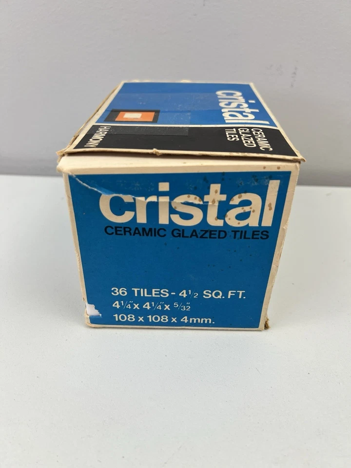 Azulejo de cerámica Cristal X35 4,25”x4,25” Azulejos espaciadores H&R Johnson nube de nieve Foto 4 de 4