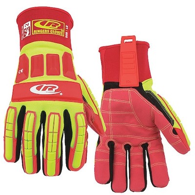 Ringers Gloves 259 Impact Resistant Gloves,Yellow,M,Pr