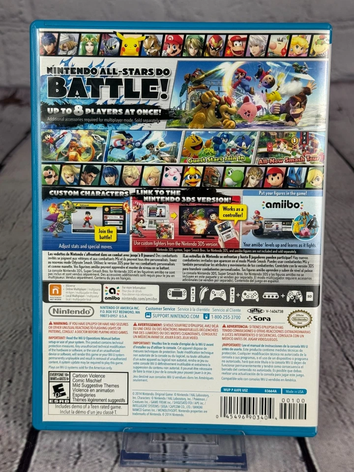 Super Smash Bros. for Wii U (Nintendo Wii U, 2014) CIB Complete - Image 2 of 4
