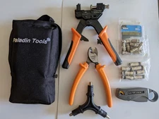 Paladin Tools PA4910 Compression Cable TV "F" Coax Tool Kit