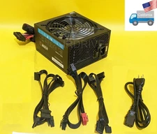 PowerSpec RGB LED Fan 650W 80plus Bronze 2x PCIE Modular ATX 12V Power Supply PS